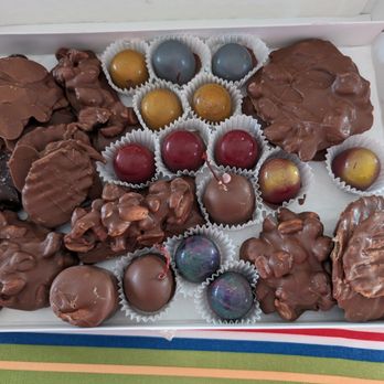 Chocolate Shoppe - The assortment I had them box up for me. - Chocolatiers & Shops Near Me - Mantorville, Minnesota Chocolate Shoppe - The assortment I had them box up for me. - Chocolatiers & Shops Near Me - Mantorville, Minnesota