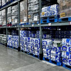 Bottled water aisle