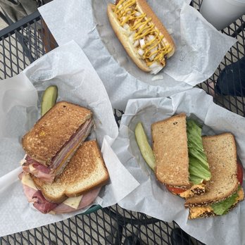 St. Florian Pharmacy - We got the hotdog, pimento cheese sandwich, and the triple sandwich. - Delis Near Me - Florence, Alabama