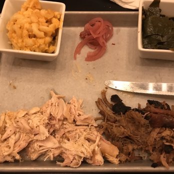 The Improper Pig - Fort Mill Platter - Mac & Cheese Collard Greens, pulled chicken and pulled pork - Barbeque Near Me - Fort Mill, South Carolina The Improper Pig - Fort Mill Platter - Mac & Cheese Collard Greens, pulled chicken and pulled pork - Barbeque Near Me - Fort Mill, South Carolina