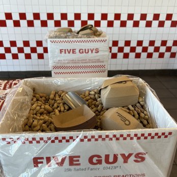 Five Guys - Peanuts - Burgers Near Me - San Jose, California