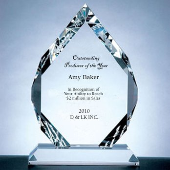 Goodcount - Crystal Achievement Award - Customized Merchandise Near Me - Irvine, California Goodcount - Crystal Achievement Award - Customized Merchandise Near Me - Irvine, California