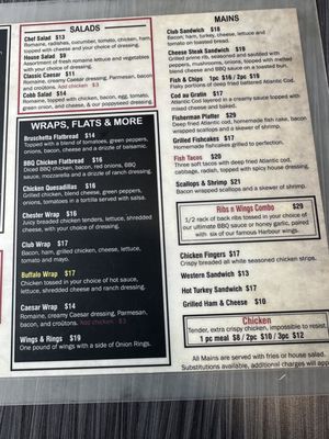 Menu photo 1 Harbour Restaurant Port aux Basques, NL Menu photo 1 Harbour Restaurant Port aux Basques, NL