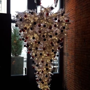 Due Amici - upside down Goth Christmas tree - Italian Near Me - Columbus, Ohio