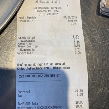 Chipotle Mexican Grill - Mexican Near Me - Lawrence, New York
