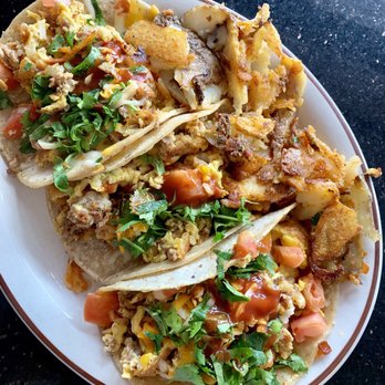 Sunrise Cafe - 3 Breakfast Tacos (w tomatoes) $15 - American Near Me - San Clemente, California Sunrise Cafe - 3 Breakfast Tacos (w tomatoes) $15 - American Near Me - San Clemente, California