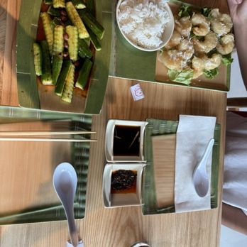 Happy Buns - Smash garlic cucumber and coconut shrimp - Chinese Near Me - Mansfield, Texas