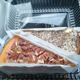 top: bavarian creme bottom: butter pecan pumpkin marble (with salted caramel) top: bavarian creme bottom: butter pecan pumpkin marble (with salted caramel)