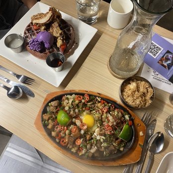 Purple Patch - Sizzling Sisig and Ube Waffle & Filipino Fried Chicken with Ube Ice Cream - Filipino Near Me - Washington, DC, District of Columbia