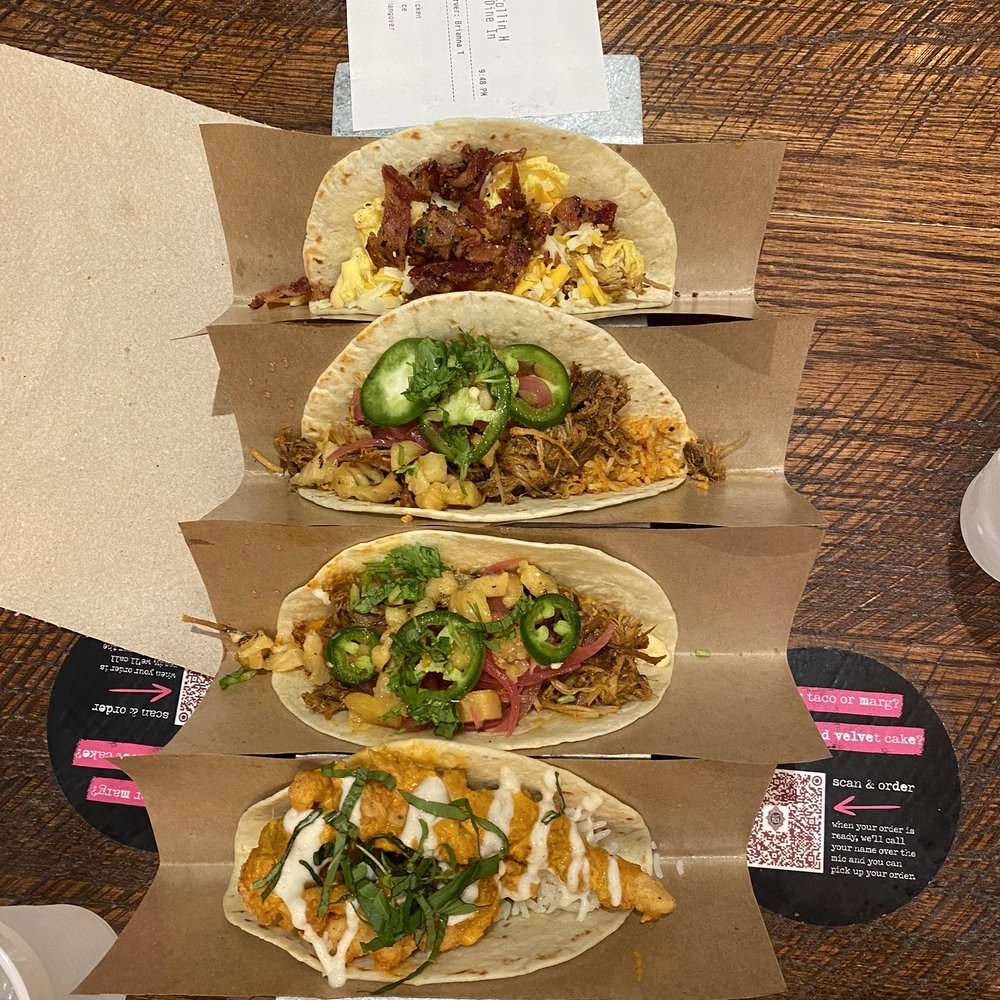 Velvet Taco - #3 Spicy Tikka Chicken #8 Korean Fried Rice #21 Hangover Breakfast - New American Near Me - Grapevine, Texas Velvet Taco - #3 Spicy Tikka Chicken #8 Korean Fried Rice #21 Hangover Breakfast - New American Near Me - Grapevine, Texas