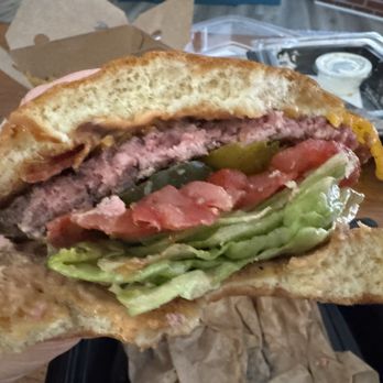 BJ's Restaurant & Brewhouse - Supposed to be medium well doneness but bordering on rare. - Pizza Near Me - Victorville, California