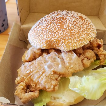 Zimo Bakery & Cafe - Spicy Crispy Chicken Sandwich - Bakeries Near Me - Tampa, Florida