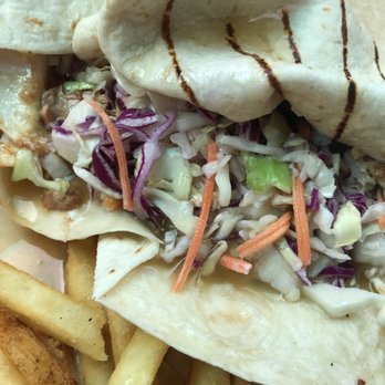 Sky High Brewery and Pub - Thai peanut chicken wrap aka soup in tortilla - Breweries Near Me - Corvallis, Oregon Sky High Brewery and Pub - Thai peanut chicken wrap aka soup in tortilla - Breweries Near Me - Corvallis, Oregon
