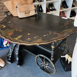 Tierra's Treasures - Gorgeous 1918 Paalman Japanese inspired Tea Cart.