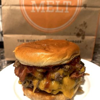 The Melt - The Melt Double BBQ Bacon Meltburger - Burgers Near Me - San Diego, California The Melt - The Melt Double BBQ Bacon Meltburger - Burgers Near Me - San Diego, California