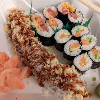 Dempster Sushi - Spicy Tuna roll, Alaska Roll, Crunch Roll (B) - Sushi Bars Near Me - Morton Grove, Illinois Dempster Sushi - Spicy Tuna roll, Alaska Roll, Crunch Roll (B) - Sushi Bars Near Me - Morton Grove, Illinois