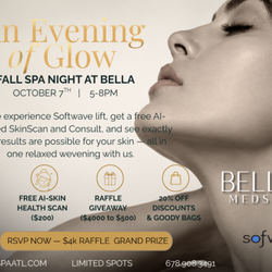 Bella Medspa - Alpharetta - Join us Wed, Oct 7, 5-8 PM for Bella's Luxury Spa Night! Raffle and more! 6 month free tx!! https://offers.bellamedspaatl.com/fallspanight