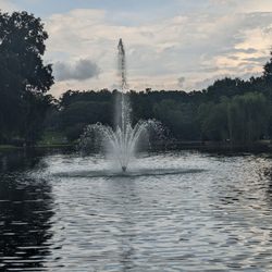 Freedom Park - The water feature is located in the middle of Freedom Park.