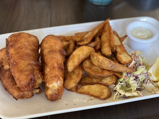 Photo of Cups Cafe - Palm Desert, CA, US. Fish and chips