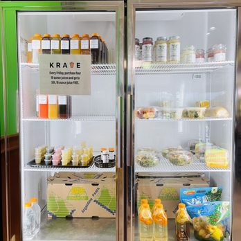 KRAVE Juice & Smoothie Cafe - Grab and go fridge - Juice Bars & Smoothies Near Me - Chesapeake, Virginia
