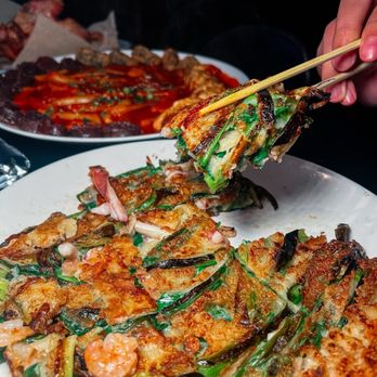 Chon Dak - Seafood pancake - Bars Near Me - Gardena, California