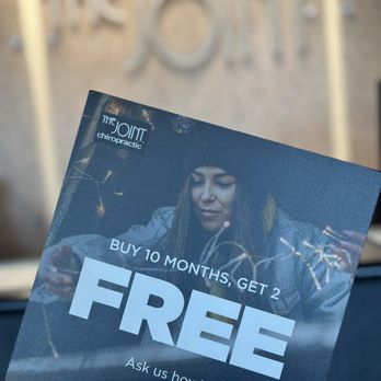 The Joint Chiropractic - Our end of the year sale! Buy 10 months, get 2 FREE! 
Or buy 5 months, get 1 FREE! Call us at (661)-466-5339 for more information. - Chiropractors Near Me - Bakersfield, California