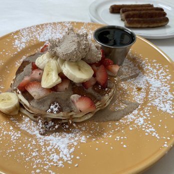 Café Locale - Cinnamon swirl pancakes - Breakfast & Brunch Near Me - Attleboro, Massachusetts