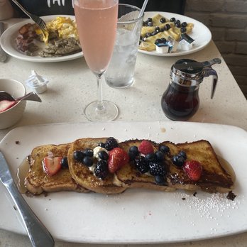Eggsquisite Cafe - Gluten free French toast (plus I added a side of berries). Absolutely amazing - Breakfast & Brunch Near Me - Frisco, Texas