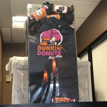 Dunkin' - These shirts were so cool! It's too bad it wasn't as good as I've been told - Donuts Near Me - Fremont, California