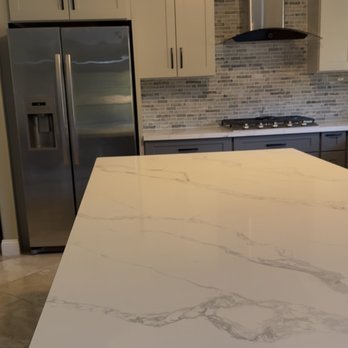 KZ Kitchen Cabinet & Stone - Updated kitchen Pic with beautiful island and mosaic tile backsplash - Kitchen & Bath Near Me - Milpitas, California