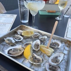 Off The Hook Bar & Grill - Oysters and margarita