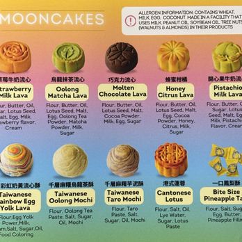 Sunmerry Bakery - Mooncakes flavors - Bakeries Near Me - Temple City, California