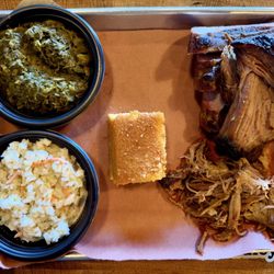 Southern Coals - Chicken Leg (1) & Breast (1) Meal with Side (2) BBQ, Ribs, & Brisket Meal with 2 Side
