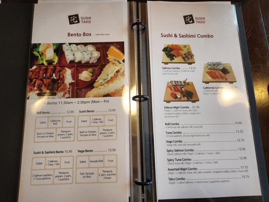Menu photo 2 Sushi Taku Vancouver, BC Menu photo 2 Sushi Taku Vancouver, BC