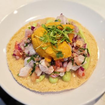 Holbox - Kanpachi & Uni Tostada - yesssss - Latin American Near Me - Los Angeles, California Holbox - Kanpachi & Uni Tostada - yesssss - Latin American Near Me - Los Angeles, California