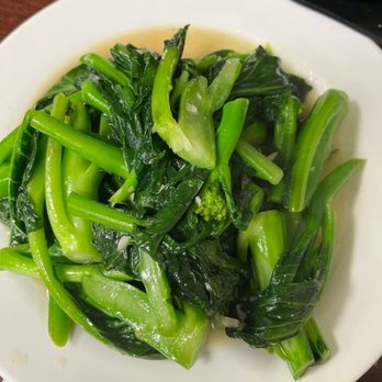 Clay Pot Cafe - Chinese Broccoli with garlic - Cantonese Near Me - Boston, Massachusetts