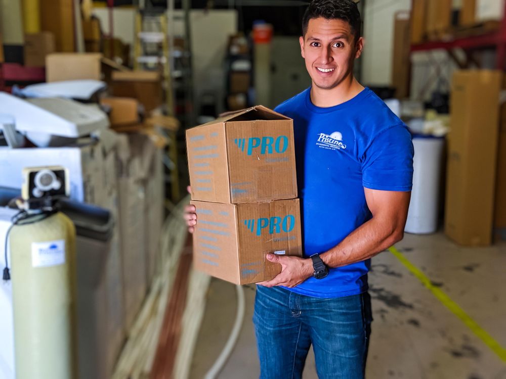 Slide of Pristine Water Softeners