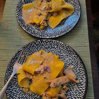 Bar Dough - DD PAPPARDELLE - "Large". Not even a full portion for two people. These are small salad plates, not dinner plates. - Italian Near Me - Denver, Colorado