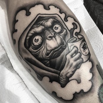 No Idols NYC - E.T. tattoo by Matt Buck - Tattoo Near Me - New York, New York No Idols NYC - E.T. tattoo by Matt Buck - Tattoo Near Me - New York, New York
