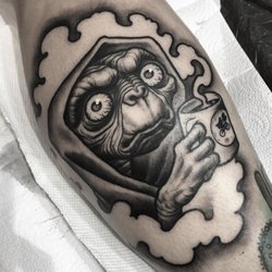 E.T. tattoo by Matt Buck