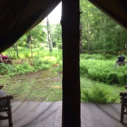 Blue Hills Farm Tent and Breakfast - View from inside the tent