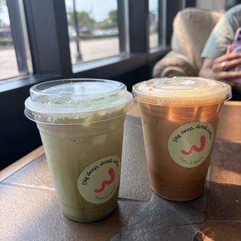 Coco & Maple - Iced Matcha Latte and Iced Pecan Latte with oat milk - Coffee & Tea Near Me - Mount Prospect, Illinois Coco & Maple - Iced Matcha Latte and Iced Pecan Latte with oat milk - Coffee & Tea Near Me - Mount Prospect, Illinois