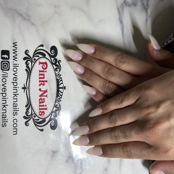 Pink Nails - Stiletto Nails by Helen - Nail Salons Near Me - Las Vegas, Nevada Pink Nails - Stiletto Nails by Helen - Nail Salons Near Me - Las Vegas, Nevada