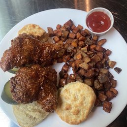 Dry fried chicken biscuits Dry fried chicken biscuits