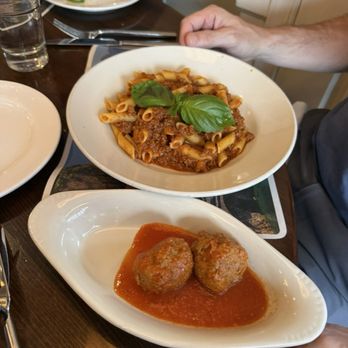il Canale - Gluten-free bolognese pasta with a side of meatballs - Italian Near Me - Washington, DC, District of Columbia
