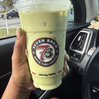 7 Brew Coffee - Cereal milk matcha with lavender and oat milk - Coffee & Tea Near Me - Tampa, Florida 7 Brew Coffee - Cereal milk matcha with lavender and oat milk - Coffee & Tea Near Me - Tampa, Florida