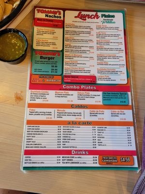 Menu photo 5 Tommy's Restaurant San Antonio, TX Menu photo 5 Tommy's Restaurant San Antonio, TX