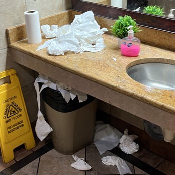 Leo's Coney Island - This didn't happen in just a few min. No one cleaned this bathroom all day. - Greek Near Me - St. Clair Shores, Michigan Leo's Coney Island - This didn't happen in just a few min. No one cleaned this bathroom all day. - Greek Near Me - St. Clair Shores, Michigan