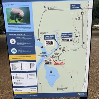 Blue Spring State Park - Map - Parks Near Me - Orange City, Florida