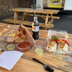 Taqueria El Gallo - Burrito, chips and salsa and a Diet Coke $24.50